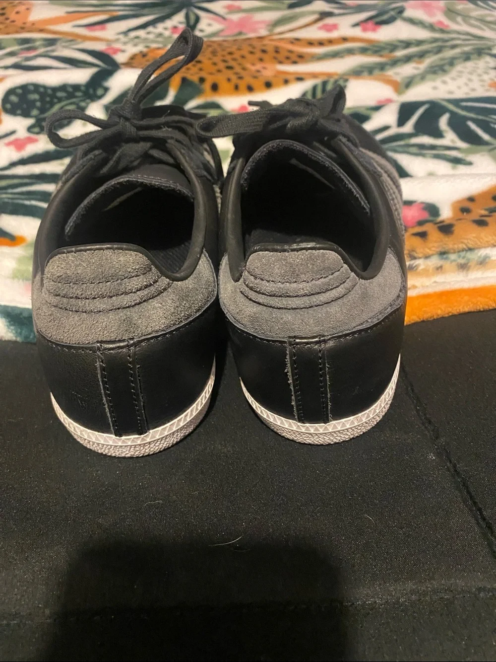 adidas Samba Black with Gray Stripes Casual Sneakers
